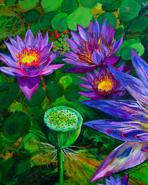 Blue Lotus Koi