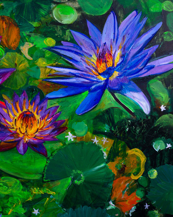 Blue Lotus Koi