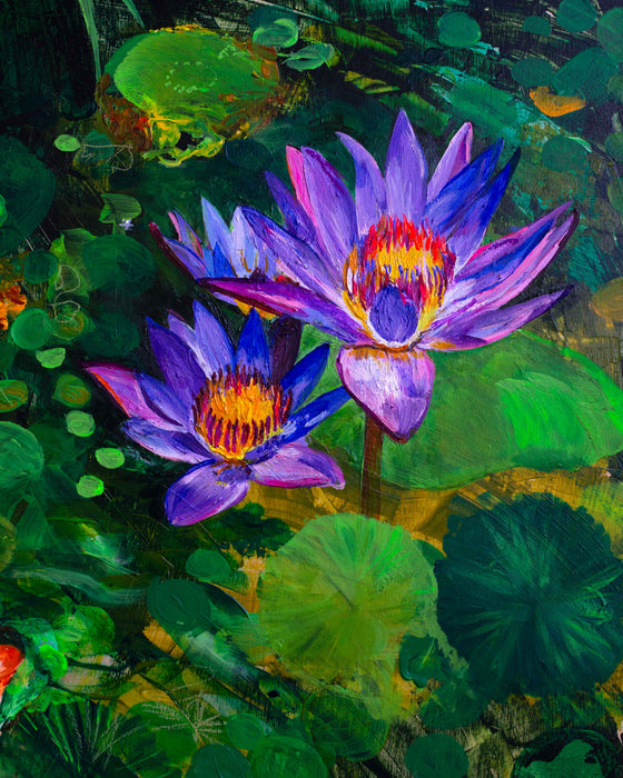 Blue Lotus Koi