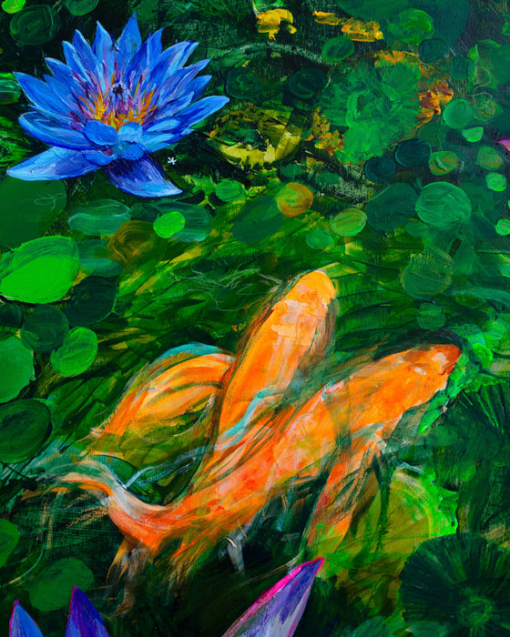 Blue Lotus Koi