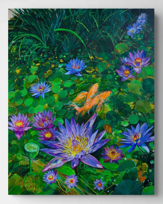 Blue Lotus Koi